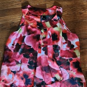New Directions XL Sleeveless Floral Blouse